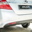 Perodua Bezza – senarai elemen varian demi varian