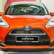 Toyota Sienta MPV launched in Malaysia, fr RM93k