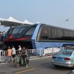 China miliki Transit Elevated Bus, kenderaan boleh melalui di bawahnya; sedang diuji di Qinhuangdao