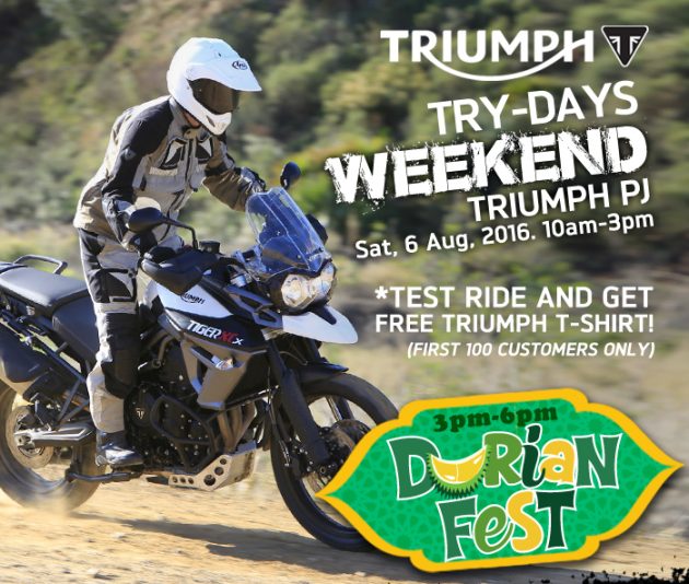 Triumph Try-Days weekend - test ride Triumph bikes - paultan.org