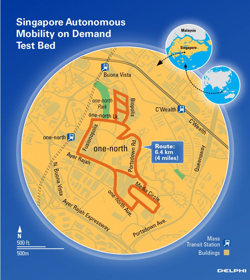 Delphi Automotive begins autonomous transport trials in Singapore – operational service to start by 2022 528576