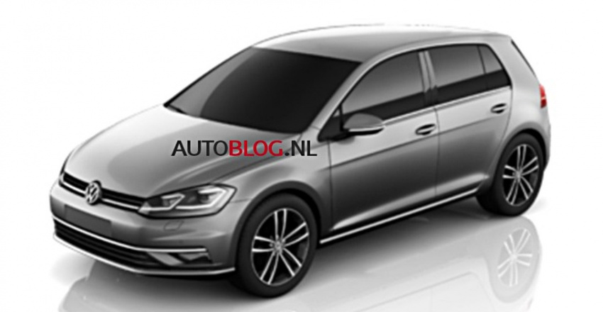 Volkswagen Golf Mk7 facelift spotted in images online 539889
