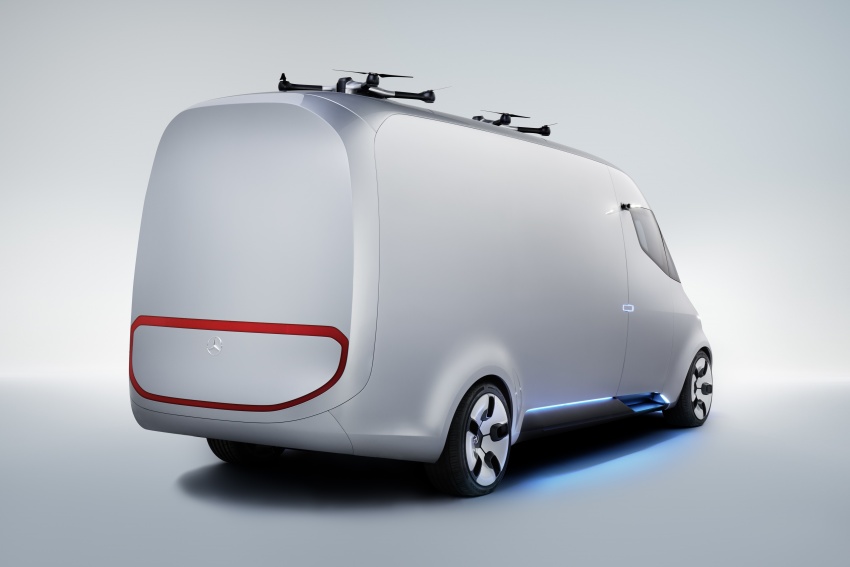 Mercedes-Benz Vision Van previews an electric future for deliveries – 270 km range, twin autonomous drones 547216