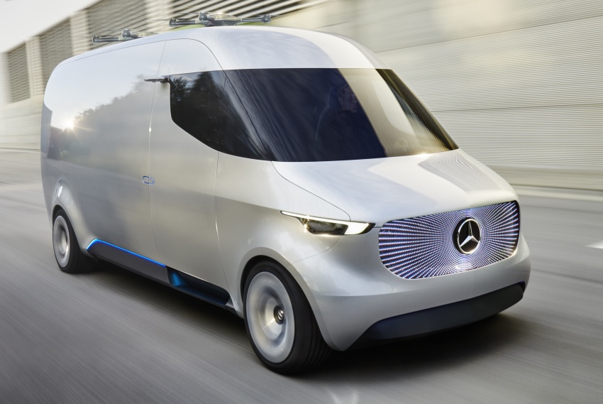 Mercedes-Benz Vision Van previews an electric future for deliveries – 270 km range, twin autonomous drones 547224