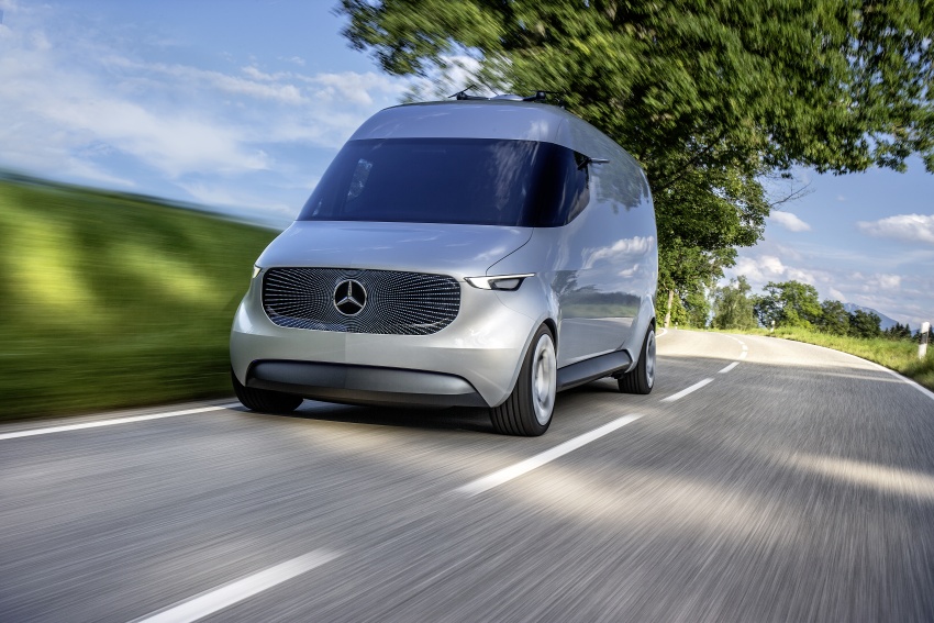 Mercedes-Benz Vision Van previews an electric future for deliveries – 270 km range, twin autonomous drones 547217