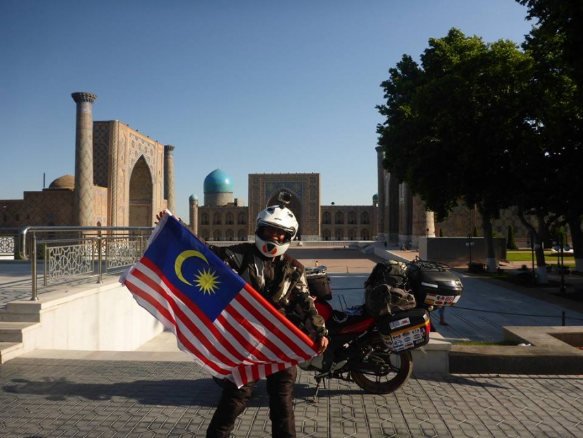 Malaysian Anita Yusof returns from year-long solo round-the-world trip on 2015 Yamaha FZ150i 550493