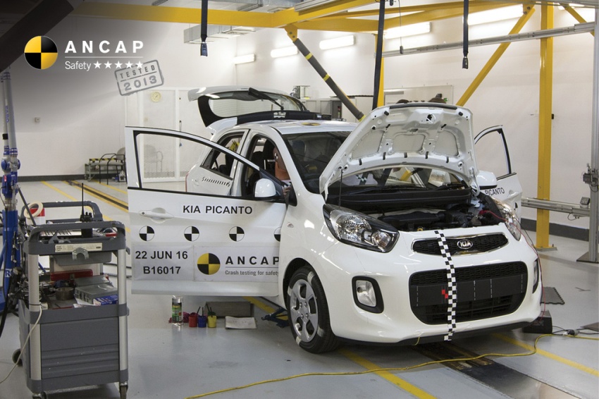 Kia Picanto undergoes ANCAP audit test – five-star safety rating retained; higher risk of injury to the driver 554335