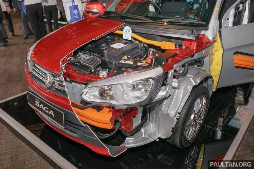 Proton Saga 2016 dengan penarafan 4-bintang dari ASEAN NCAP didedahkan keratan rentasnya 555325