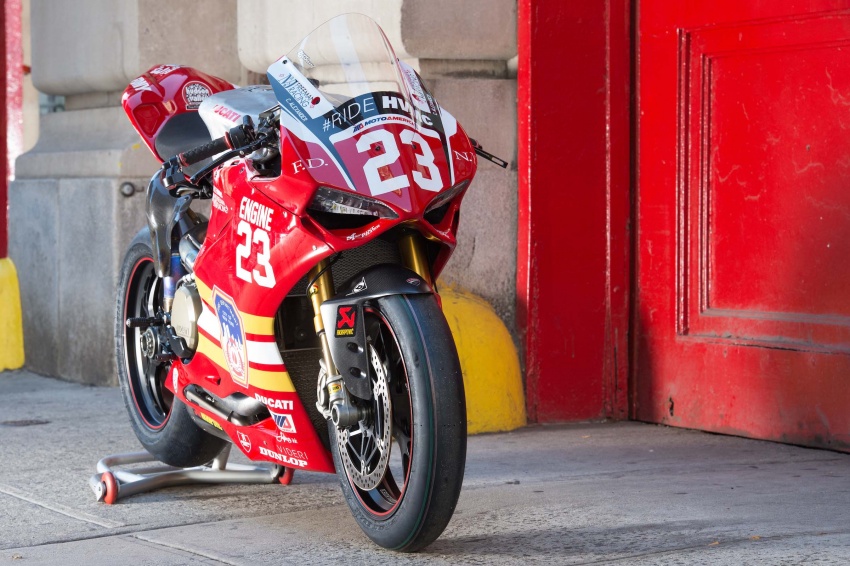 #RideHVMC Freeman Racing Ducati Panigale R tribute to New York city fire department for 9/11 attacks 547026