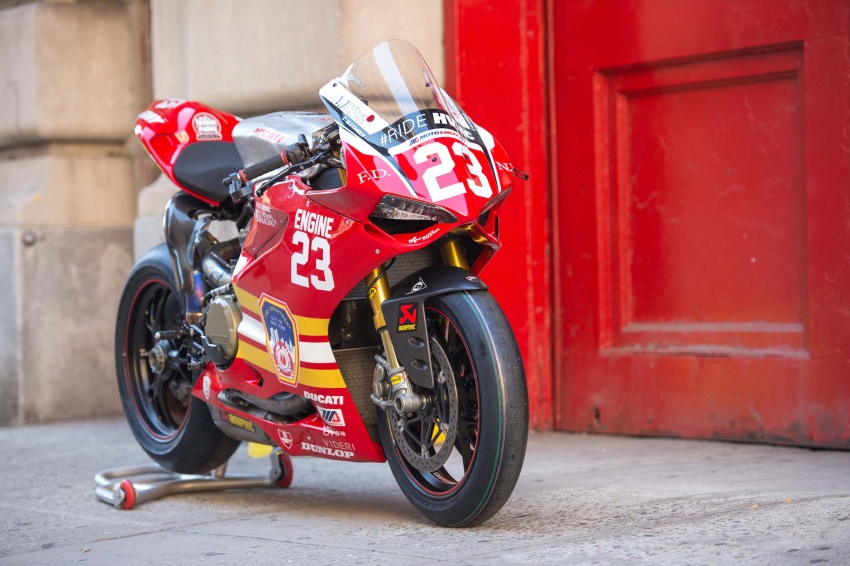 #RideHVMC Freeman Racing Ducati Panigale R tribute to New York city fire department for 9/11 attacks 547028