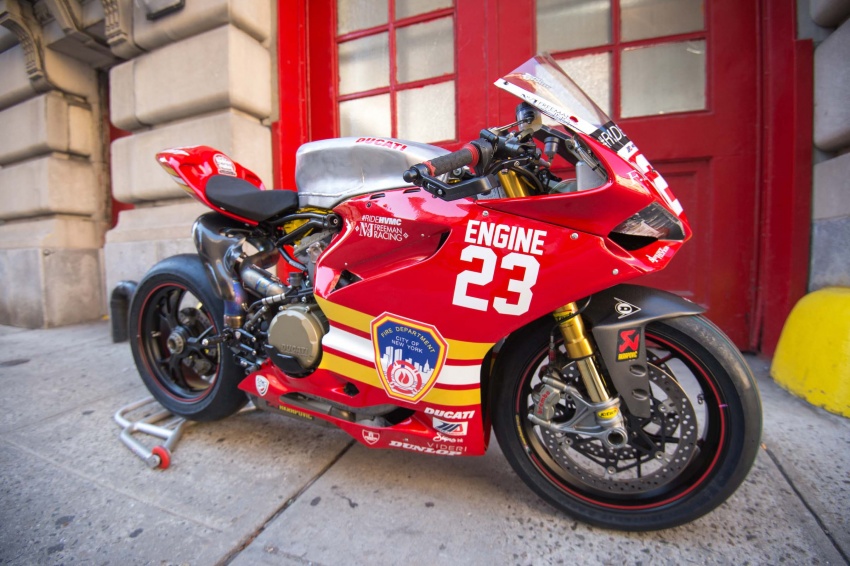 #RideHVMC Freeman Racing Ducati Panigale R tribute to New York city fire department for 9/11 attacks 547032