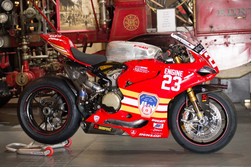 #RideHVMC Freeman Racing Ducati Panigale R tribute to New York city fire department for 9/11 attacks 547014