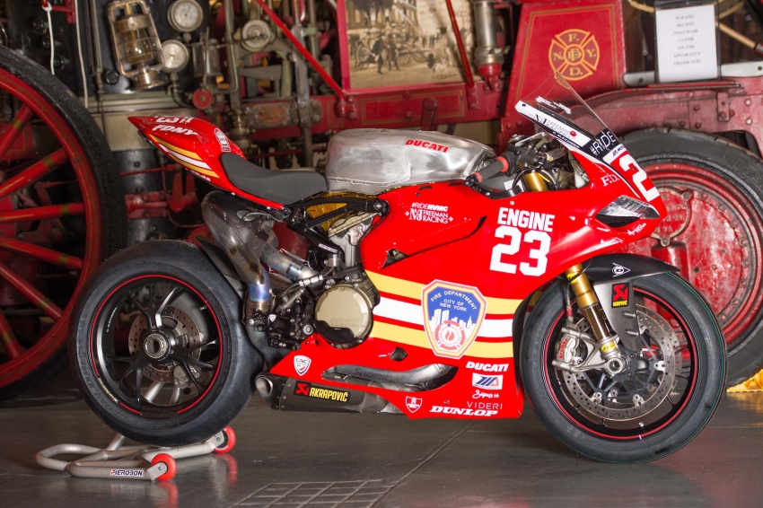 #RideHVMC Freeman Racing Ducati Panigale R tribute to New York city fire department for 9/11 attacks 547015
