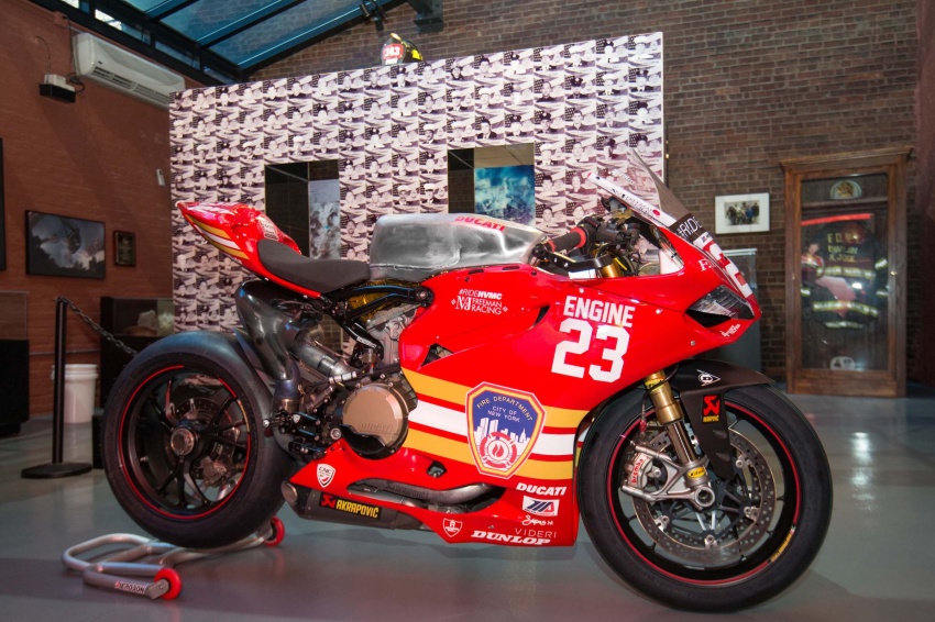 #RideHVMC Freeman Racing Ducati Panigale R tribute to New York city fire department for 9/11 attacks 547018