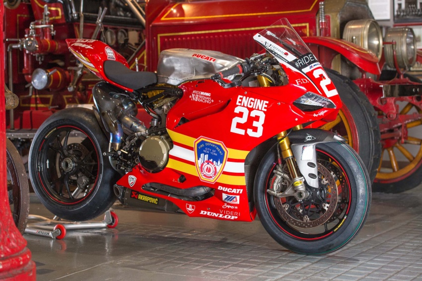 #RideHVMC Freeman Racing Ducati Panigale R tribute to New York city fire department for 9/11 attacks 547021