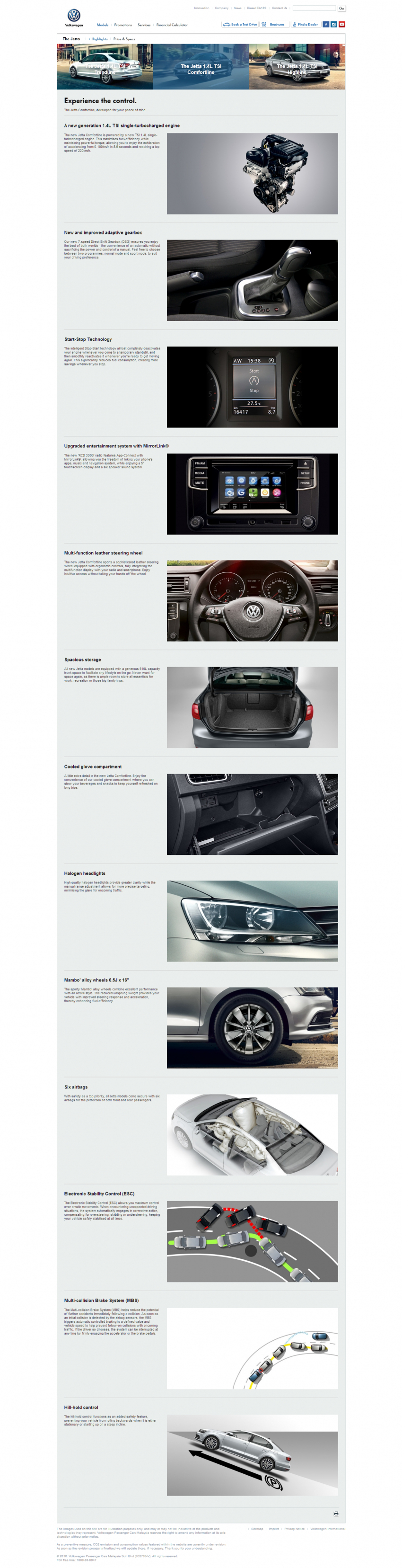 Volkswagen Jetta facelift specs released – xenon headlights, keyless entry, powered leather seats go on 552470