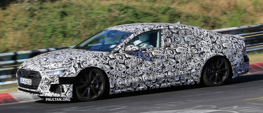 SPIED: Next Audi S7 Sportback seen testing at the Nürburgring – styling drawn from Prologue Concept 552081