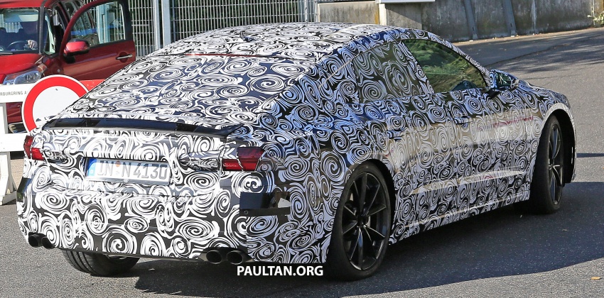 SPIED: Next Audi S7 Sportback seen testing at the Nürburgring – styling drawn from Prologue Concept 552074