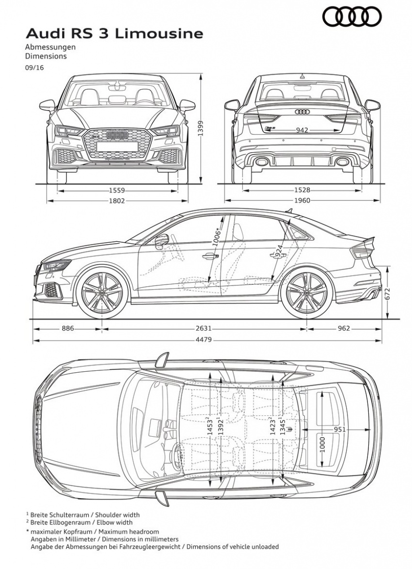 Audi RS 3 Sedan diperkenalkan – 2.5 liter TFSI, lima silinder, 400 HP/480 Nm, 0-100 km/j hanya 4.1 saat 557114