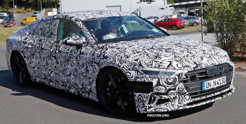 SPIED: Next Audi S7 Sportback seen testing at the Nürburgring – styling drawn from Prologue Concept 552103
