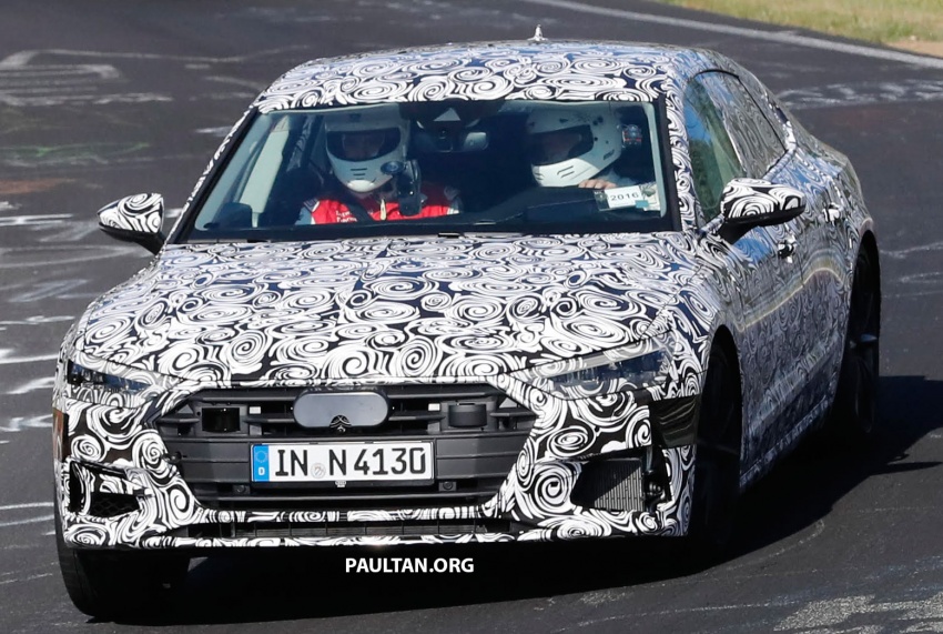 SPIED: Next Audi S7 Sportback seen testing at the Nürburgring – styling drawn from Prologue Concept 552089