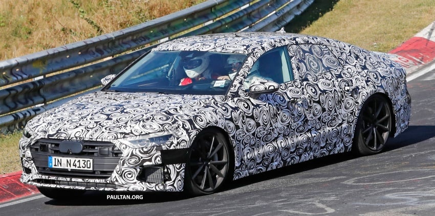 SPIED: Next Audi S7 Sportback seen testing at the Nürburgring – styling drawn from Prologue Concept 552091