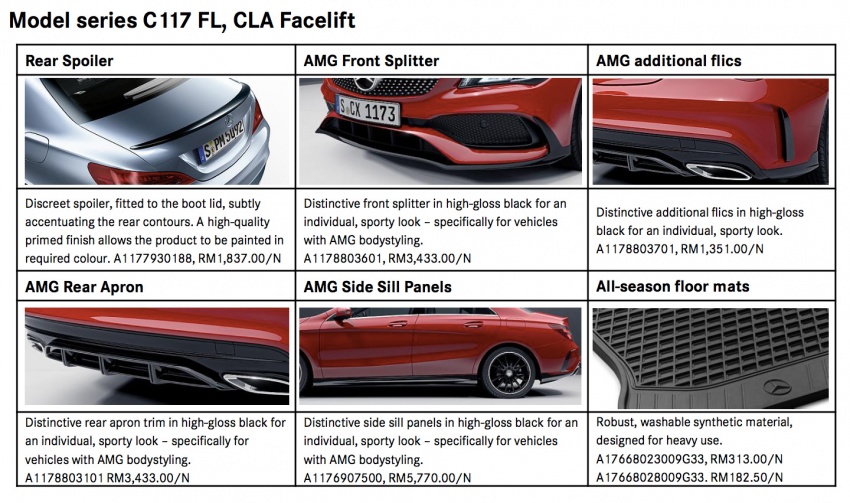Mercedes CLA facelift – AMG accessories now in M’sia 548352