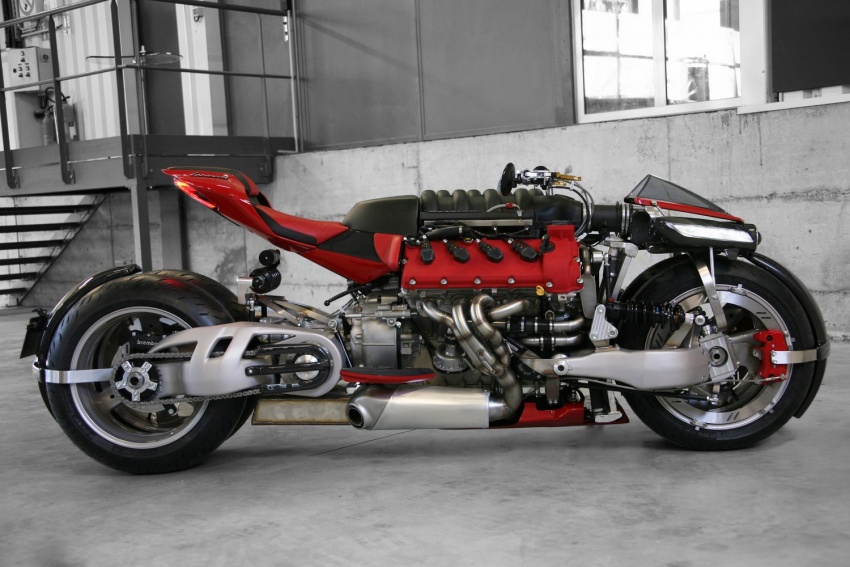 VIDEO: Lazareth LM 847 motosikal guna enjin V8 Maserati; terbukti berfungsi dengan 470hp dan 611Nm 548764