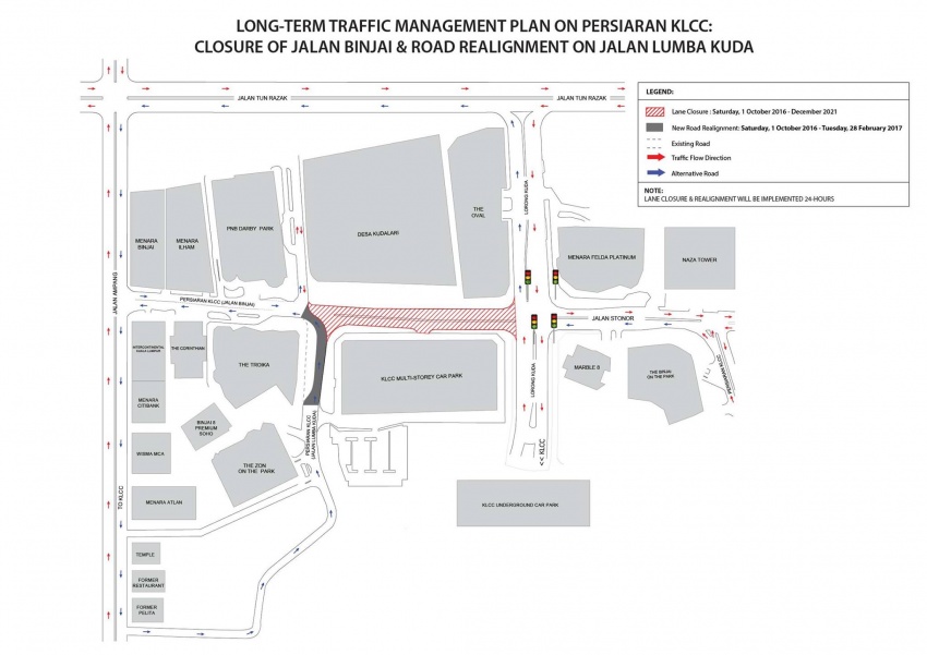 KL MRT: Persiaran KLCC, Jln Binjai ditutup mulai 1 Okt 554775