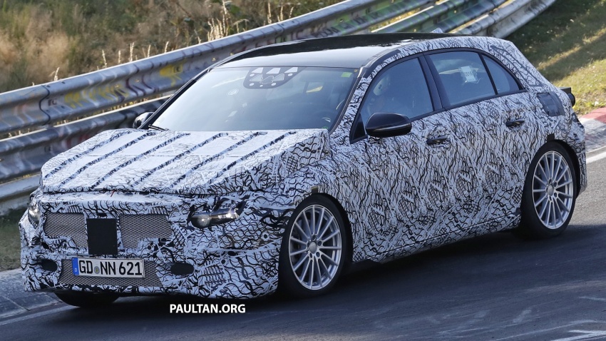 SPIED: W177 Mercedes-Benz A-Class tackles ‘Ring 552136