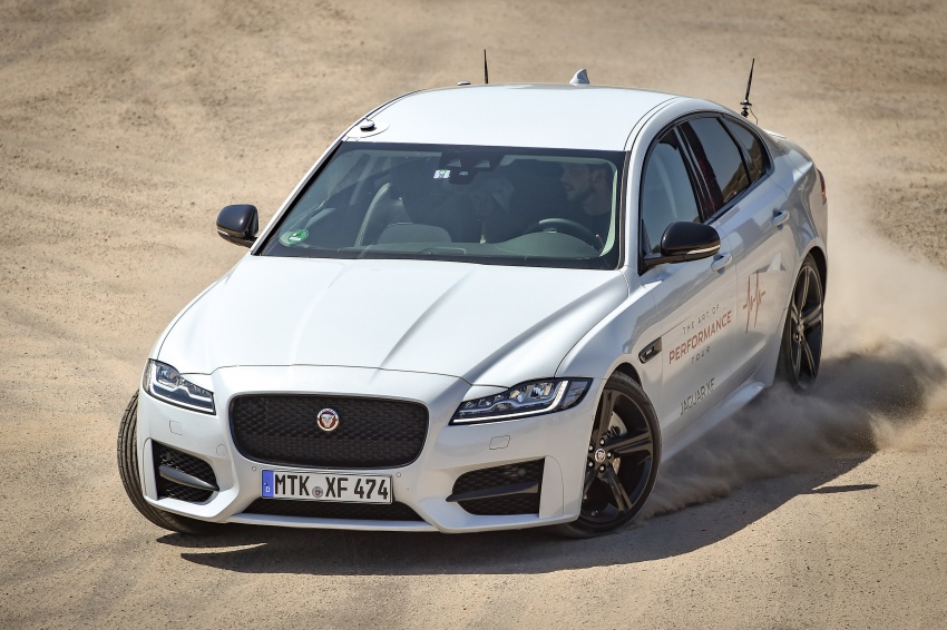 VIDEO: X-Men’s Nicholas Hoult battles the Jaguar XF AWD in the ‘Smart Cone’ driving challenge 553565