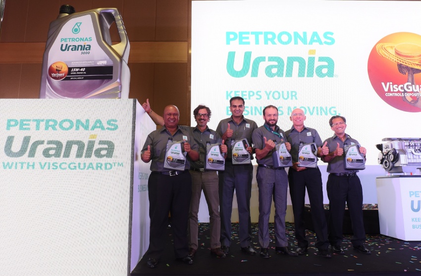 PETRONAS Urania dilengkapi ViscGuard diformulasikan untuk enjin diesel kenderaan komersil 552429