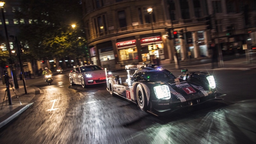 From Le Mans to London – Mark Webber drives the Porsche 919 Hybrid LMP1 in the British capital 554852