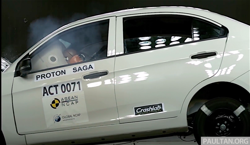 VIDEO: Proton Saga 2016 generasi ketiga dapat penarafan empat-bintang dari ASEAN NCAP – 13.3 markah untuk AOP, 71% pematuhan bagi COP 555357