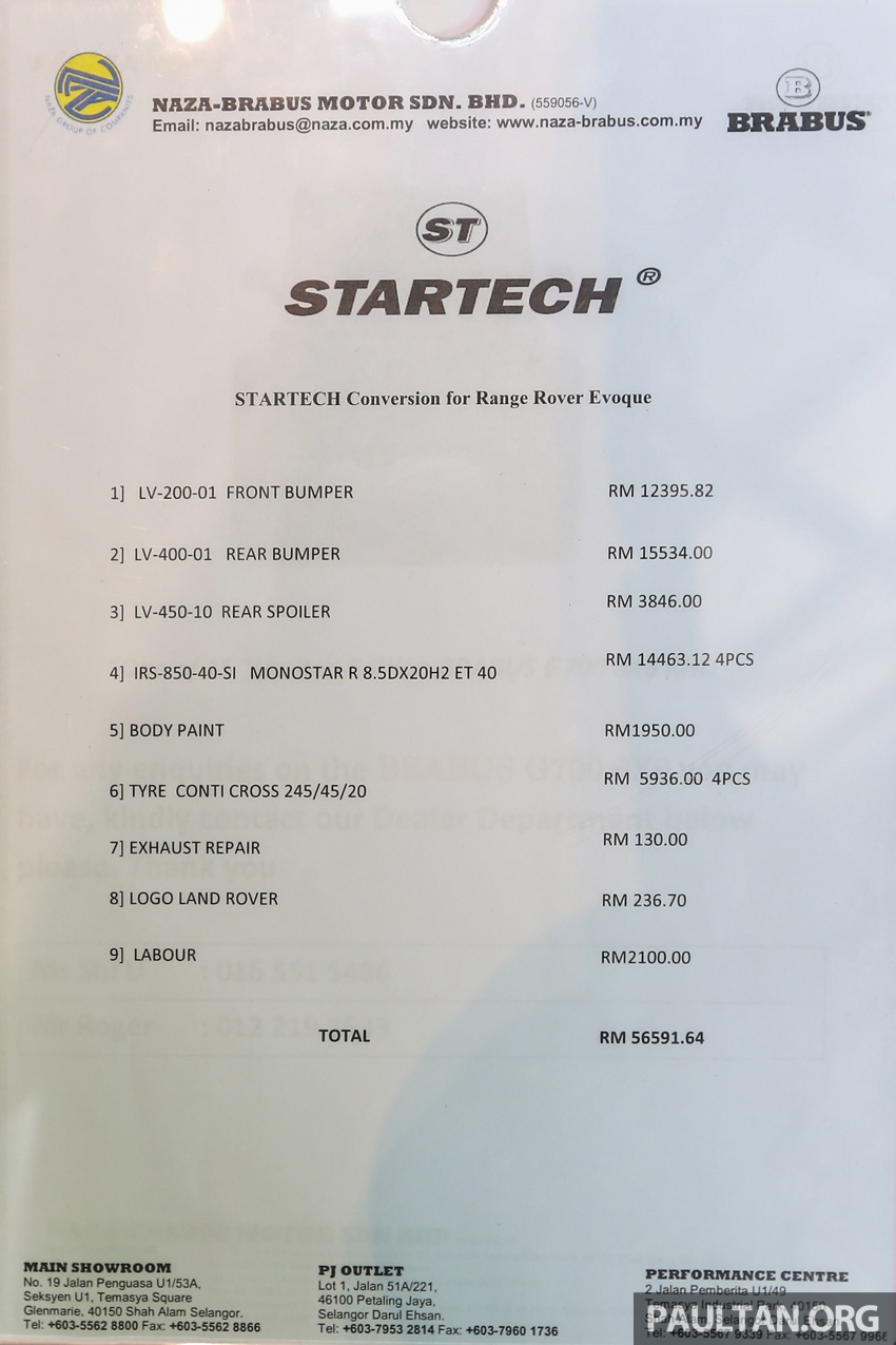 Range Rover Evoque STARTECH kini tiba di Malaysia 543045