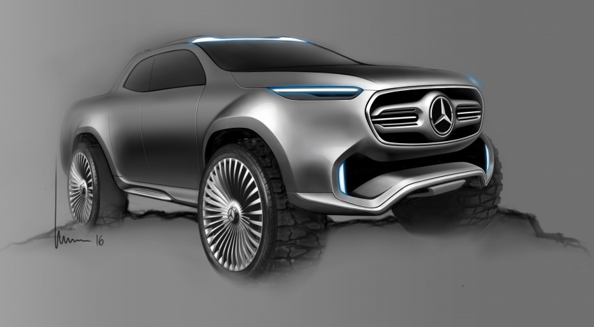 Pikap konsep Mercedes-Benz X-Class didedahkan Image #569251
