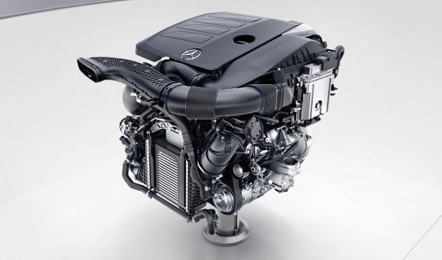 Mercedes-Benz reveals first details of new engine family – 48V, mild hybrid and electric turbo