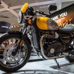 2017 Triumph Street Cup – the Thruxton R’s younger sibling, with 900 cc twin and cafe racer styling