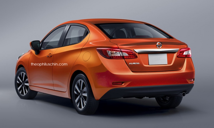 Next Nissan Almera rendered based on new March 569207