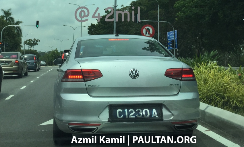 B8 Volkswagen Passat spotted on the road in Malaysia 566956