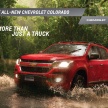 Chevrolet Colorado facelift full specs shown, fr RM95k
