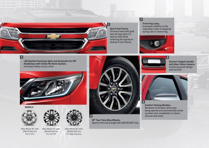Chevrolet Colorado facelift full specs shown, fr RM95k 561985