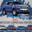 Ford Malaysia tawar rebat tunai sehingga RM15k untuk model-model terpilih sempena promosi ‘Big Deal’