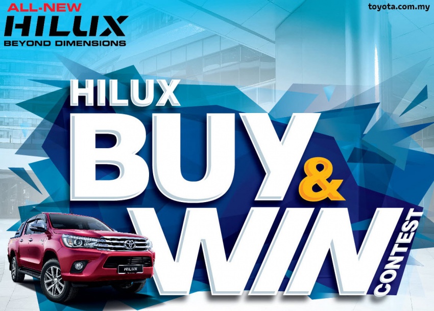 Toyota announces <em>Hilux Buy & Win contest</em> – stand a chance to win a brand-new Sienta 1.5V, trip to Japan 558365
