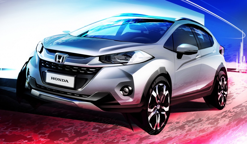 Honda WR-V – official sketch of compact SUV released 564641
