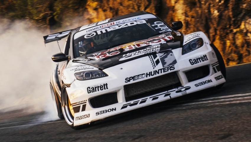 ‘Mad Mike’ Whiddett tawan Franschhoek Pass di Afrika Selatan dengan Mazda RX-8 tiga rotor 20B  “Badbul” 562629