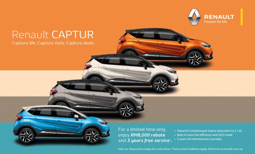 AD: Renault Captur now offered with RM8,000 rebate, three years of free service for added peace of mind 560202