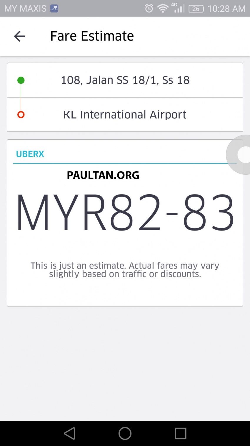 UberX di KL kini pamer tambang terlebih dahulu sebelum perjalanan, lebih telus kepada pengguna 565031