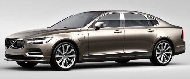 Volvo S90 Excellence exterior front 3/4
