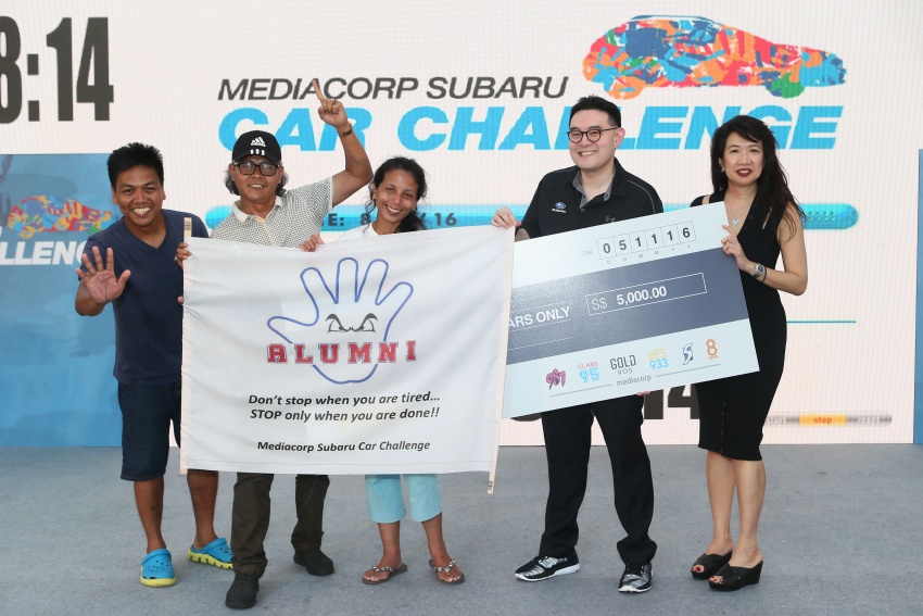 Singaporean wins MediaCorp Subaru Car Challenge 2016 after clocking in 75 hours and 58 minutes 575820